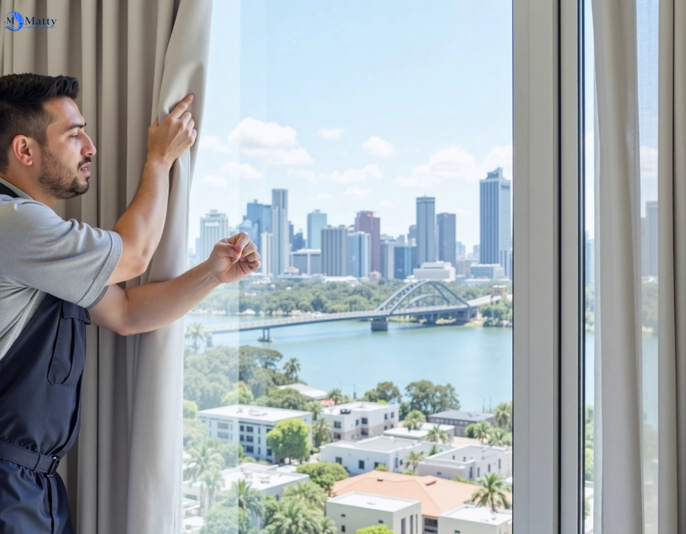 Professional curtain steam cleaning service lalor-plaza-vic QLD by Matty Curtain Cleaning