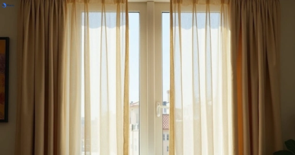 Dull dusty drapes in lalor-plaza-vic before professional cleaning
